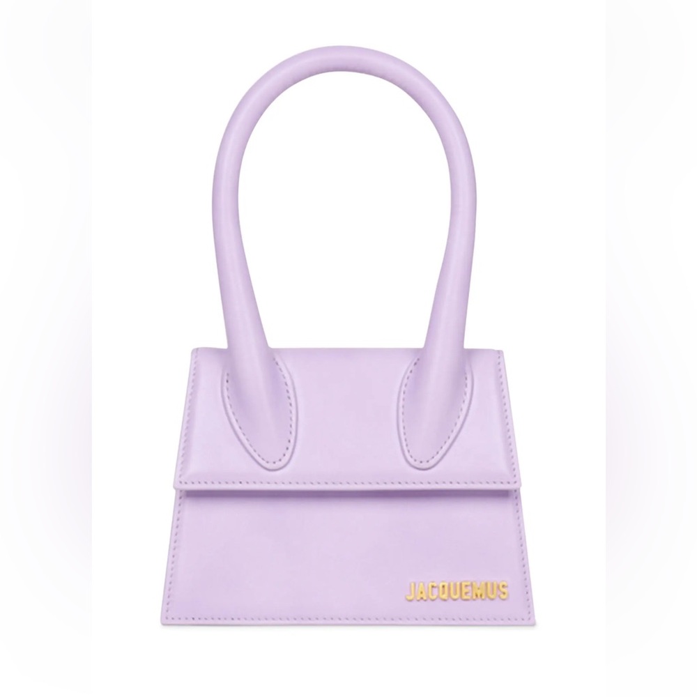 Jacquemus Purple Mini Bag. Like new ! Still stickers on hardware! No strap! - Picture 3 of 7